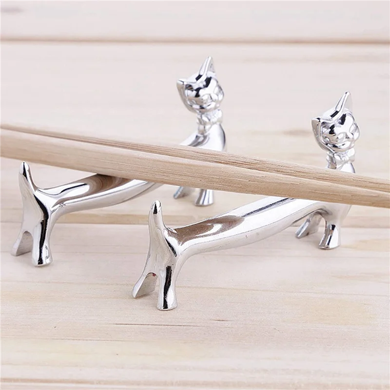 Pack Of 50 Pcs Zinc Alloy Chopsticks Spoon Forks Knives Tableware Rest Rack Set, Silver Bow Tie Cat Stand
Pack Of 50 Pcs Zinc Alloy Chopsticks Spoon Forks Knives Tableware Rest Rack Set, Silver Bow Tie Cat Stand