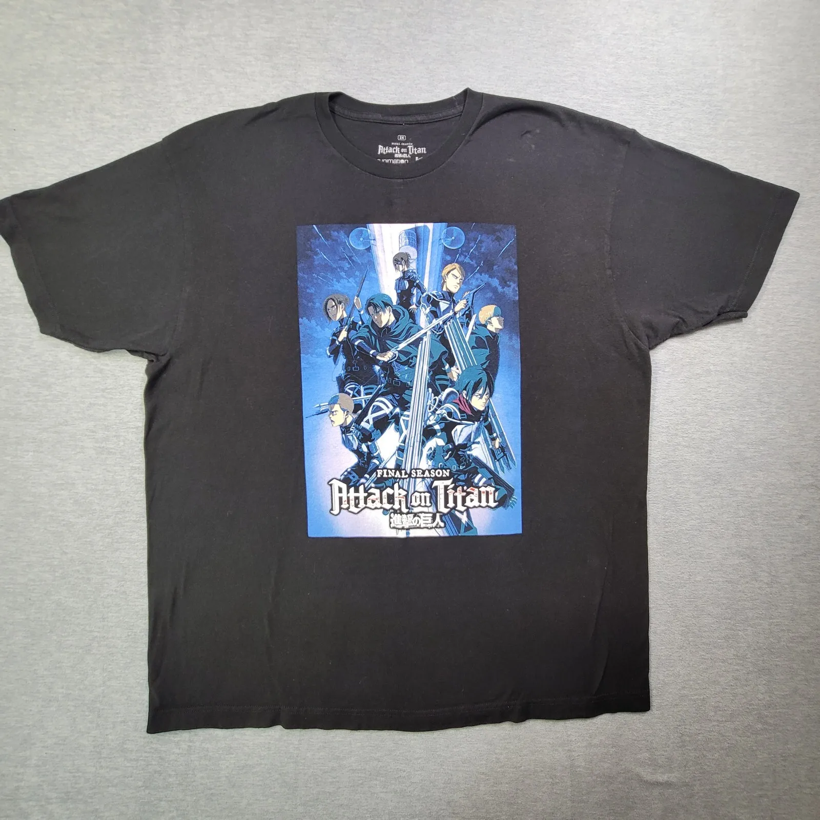 Футболка «Атака Титанов», мужская 2XL, черная футболка с рисунком, Final Season Funimation, мужской подарок, спортивная одежда, мужские топы 
Футболка «Атака Титанов», мужская 2XL, черная футболка с рисунком, Final Season Funimation, мужской подарок, спортивная одежда, мужские топы