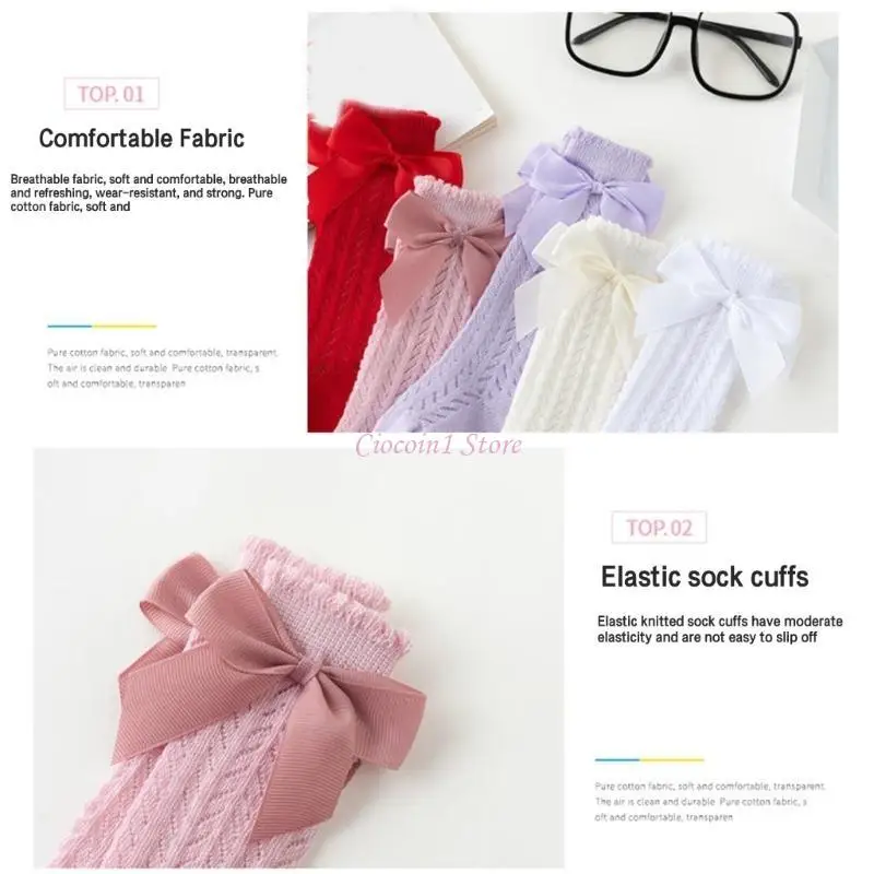 Y1UB, 1 пара элегантных носков до середины икры, детские носки с бантом и декором, носки до колена
Y1UB, 1 пара элегантных носков до середины икры, детские носки с бантом и декором, носки до колена