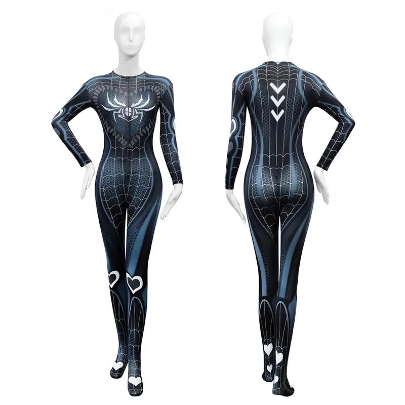 2025 Sexy Black Cat Superhero Cosplay Costume for Spider Women Halloween Costume Christmas Tight 3d Printing Jumpuit Bodysuit
2025 Sexy Black Cat Superhero Cosplay Costume for Spider Women Halloween Costume Christmas Tight 3d Printing Jumpuit Bodysuit