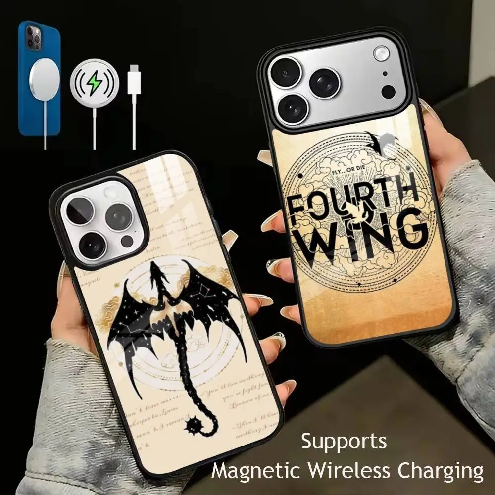 Novel Fourth Wing Phone Case For iPhone17,16,15,14,13,12,11 Plus,Pro Supports Magnetic Wireless Charging
Novel Fourth Wing Phone Case For iPhone17,16,15,14,13,12,11 Plus,Pro Supports Magnetic Wireless Charging