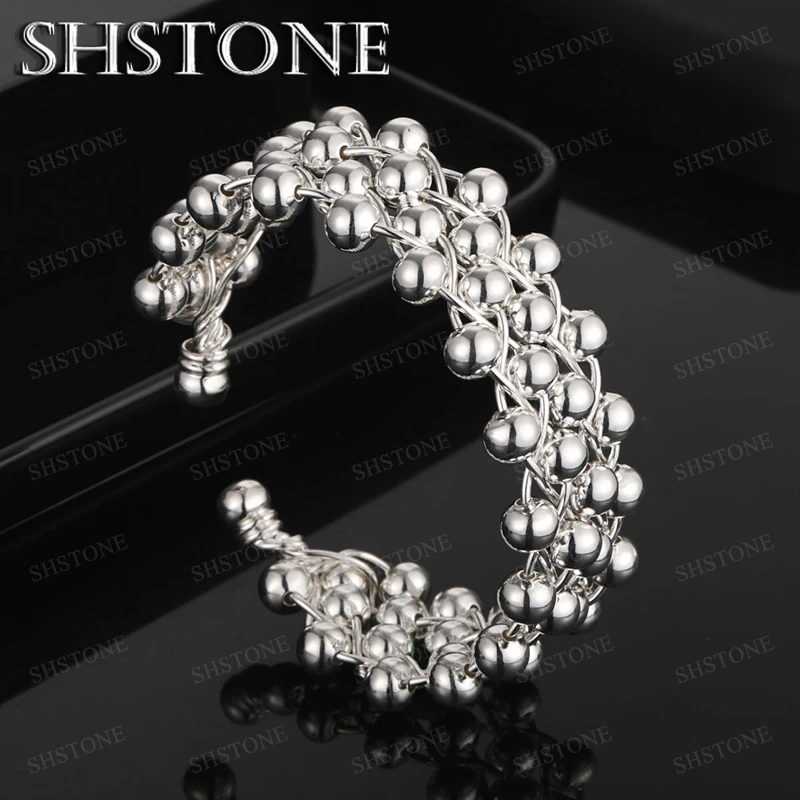 Fine 925 Sterling Silver Beads Bangle For Women Men Fashion Charm Engagement Wedding Party Jewelry Gift Accessories Luxury
Fine 925 Sterling Silver Beads Bangle For Women Men Fashion Charm Engagement Wedding Party Jewelry Gift Accessories Luxury