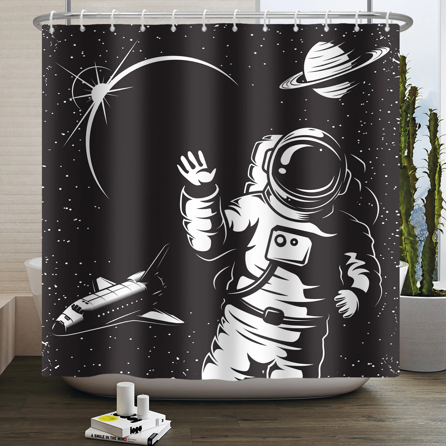 Creative Astronaut Shower Curtain Modern Funny Cool 3D Printing Waterproof Cartoon Skull Bathroom Curtains for Bathtub Tolilet
Creative Astronaut Shower Curtain Modern Funny Cool 3D Printing Waterproof Cartoon Skull Bathroom Curtains for Bathtub Tolilet