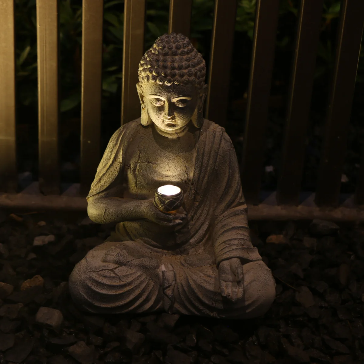 Zen-Inspired Solar-Powered Buddha Statue with Light - Resin Garden & Entryway Decor, Outdoor Ornament
Zen-Inspired Solar-Powered Buddha Statue with Light - Resin Garden & Entryway Decor, Outdoor Ornament