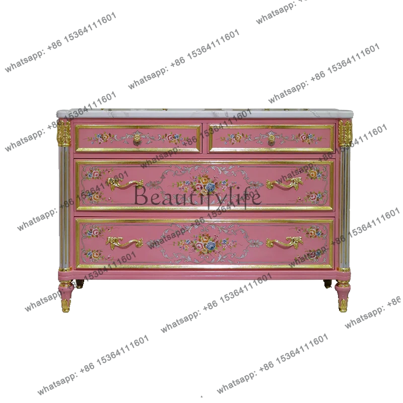 2026 new European cream wind pink purple chest bedroom TV storage cabinet
2026 new European cream wind pink purple chest bedroom TV storage cabinet