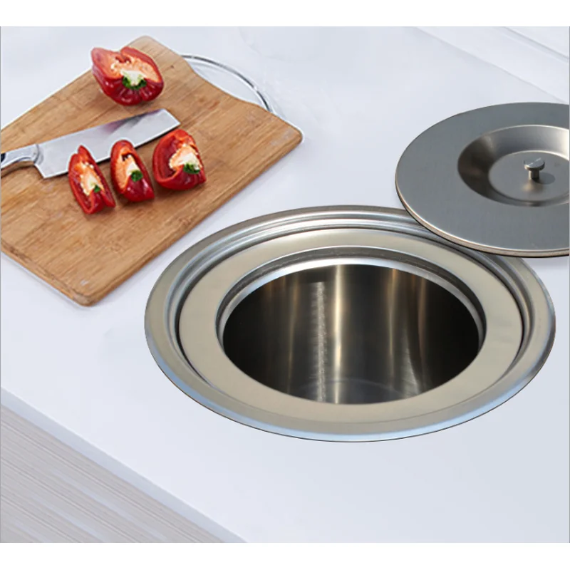 8L kitchen cabinet, built-in stainless steel built-in trash container, environmentally friendly
8L kitchen cabinet, built-in stainless steel built-in trash container, environmentally friendly
