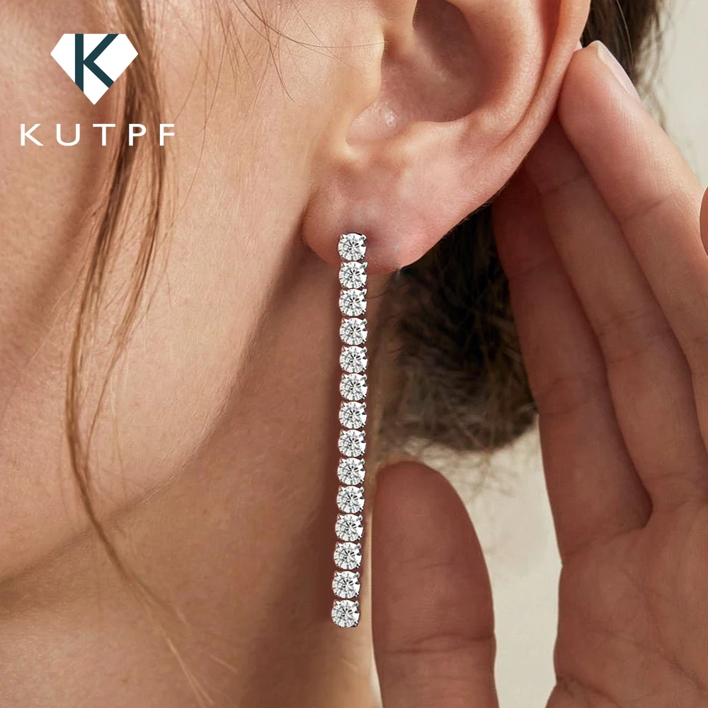2.5/3mm Long Tassel Moissanite Tennis Drop Earrings With Certificate 100% S925 Silver Dangle Earring For Women Fine Jewelry
2.5/3mm Long Tassel Moissanite Tennis Drop Earrings With Certificate 100% S925 Silver Dangle Earring For Women Fine Jewelry