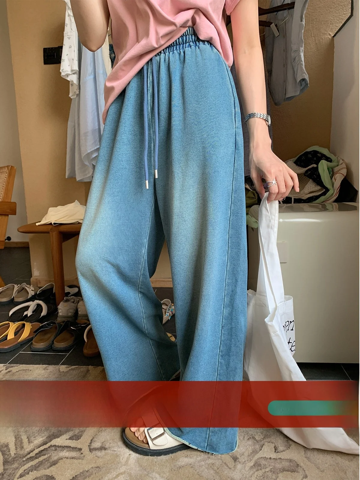 Повседневные широкие джинсы Sisiln для женщин, летние, маленького размера, свободного кроя, с эластичным поясом, из тонкого денима, цветные, повседневные свободные брюки
Повседневные широкие джинсы Sisiln для женщин, летние, маленького размера, свободного кроя, с эластичным поясом, из тонкого денима, цветные, повседневные свободные брюки