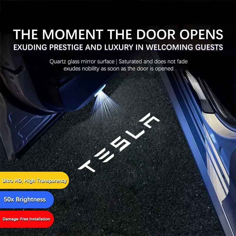 For Tesla Model Y Model 3 Model X Model S Car Door Welcome Courtesy Shadow Projector Lamp LED HD Logo Light Car Accessories
For Tesla Model Y Model 3 Model X Model S Car Door Welcome Courtesy Shadow Projector Lamp LED HD Logo Light Car Accessories