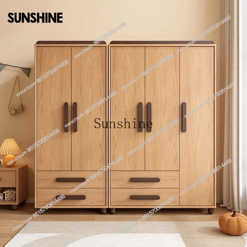 Children's wardrobe solid wood bedroom household baby small apartment wardrobe double three door wardrobe
Children's wardrobe solid wood bedroom household baby small apartment wardrobe double three door wardrobe