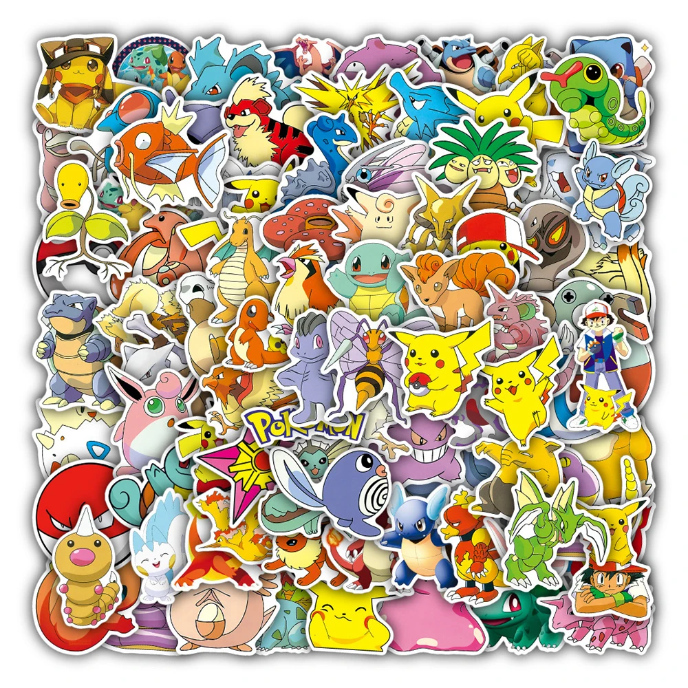 10/30/50pcs Pokemon Kawaii Pikachu Anime Stickers for Laptop Suitcase Skateboard Guitar Phone Cartoon Sticker Decals Kid Toys
10/30/50pcs Pokemon Kawaii Pikachu Anime Stickers for Laptop Suitcase Skateboard Guitar Phone Cartoon Sticker Decals Kid Toys