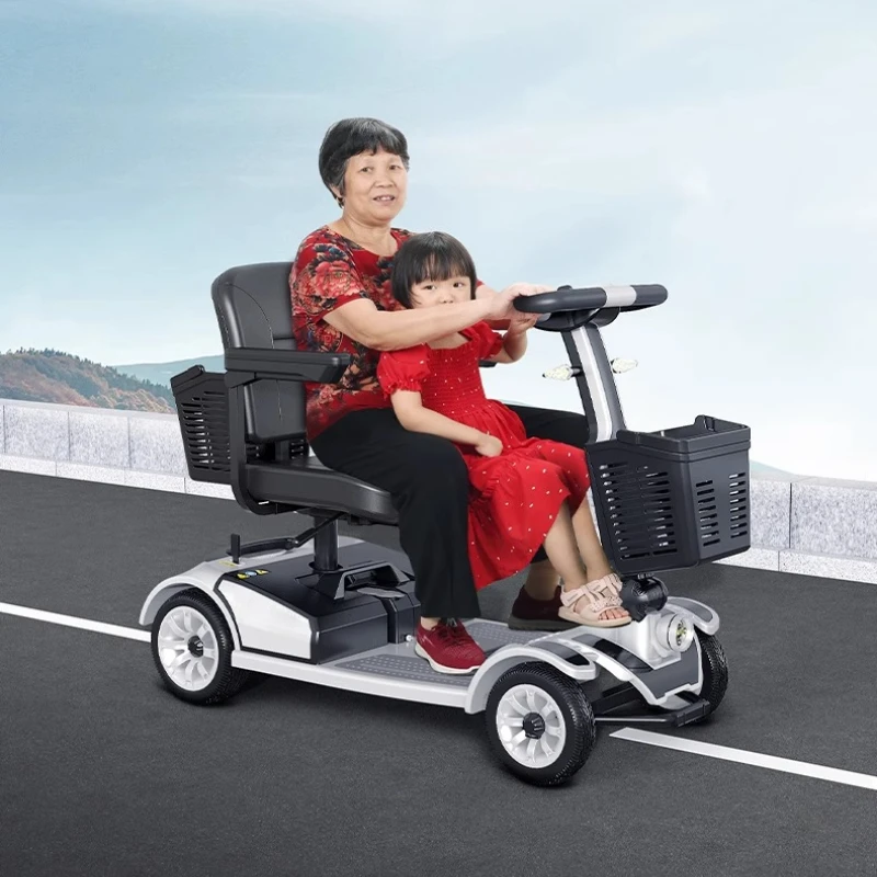 Elderly scooter New elderly electric four-wheel anti-dumping electric vehicle Disabled special moped Household double
Elderly scooter New elderly electric four-wheel anti-dumping electric vehicle Disabled special moped Household double