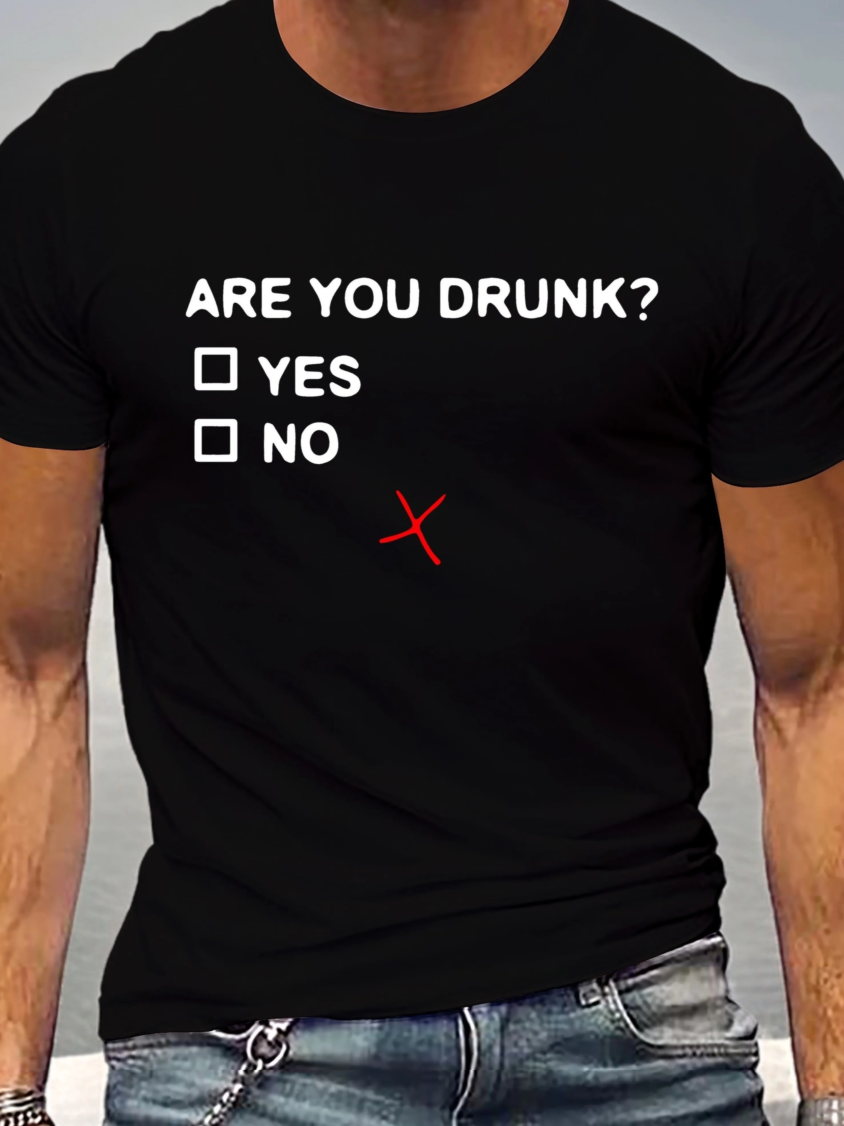 Are You Drunk Letter Creative Print Men's T-Shirt, Summer Fashion Crew Neck Short Sleeve Top, Streetwear Style Tee Tops
Are You Drunk Letter Creative Print Men's T-Shirt, Summer Fashion Crew Neck Short Sleeve Top, Streetwear Style Tee Tops