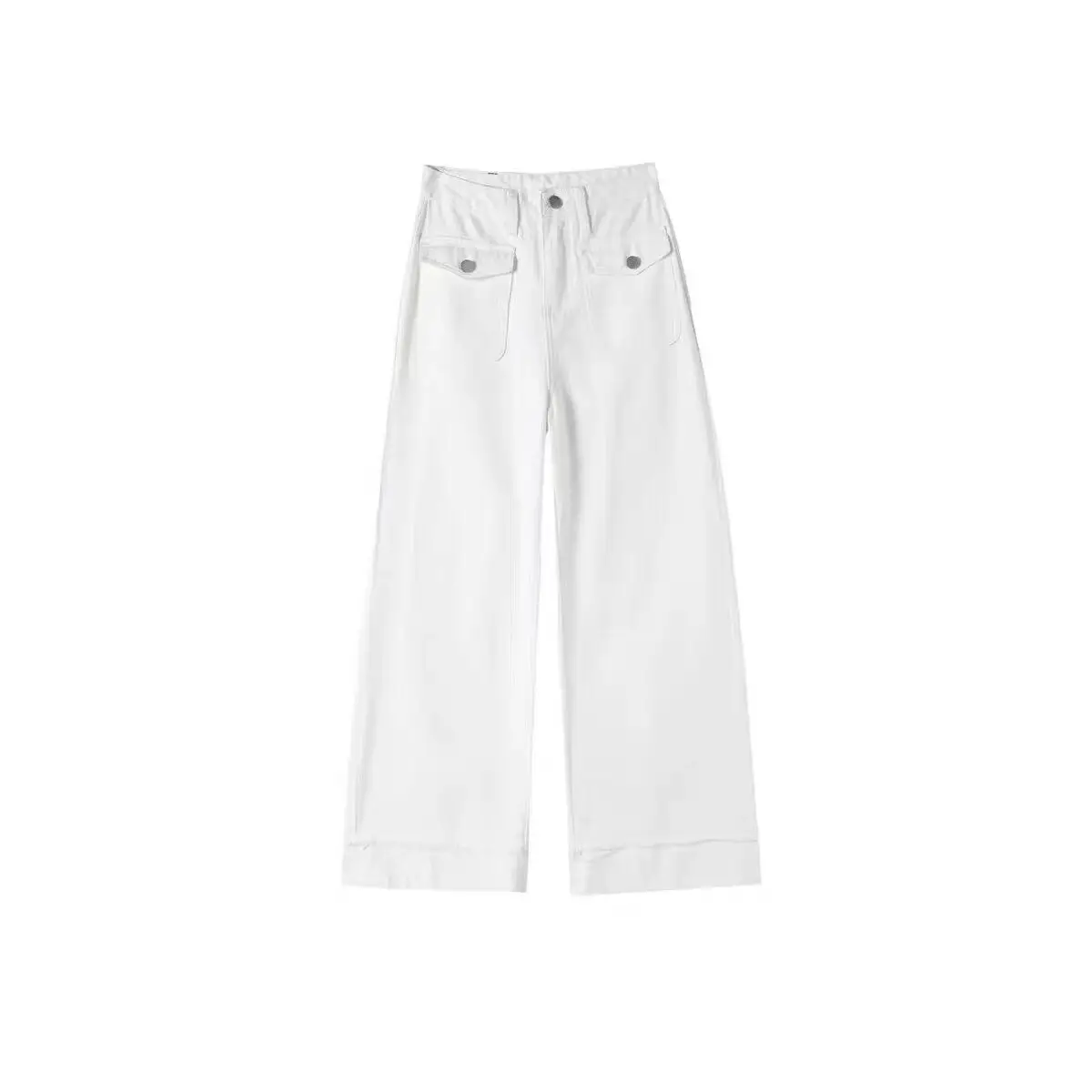 High Waist Wide Leg Jeans Women's White Spring New Loose Splicing Frayed Casual Straight Slimming Nine Points Pants
High Waist Wide Leg Jeans Women's White Spring New Loose Splicing Frayed Casual Straight Slimming Nine Points Pants
