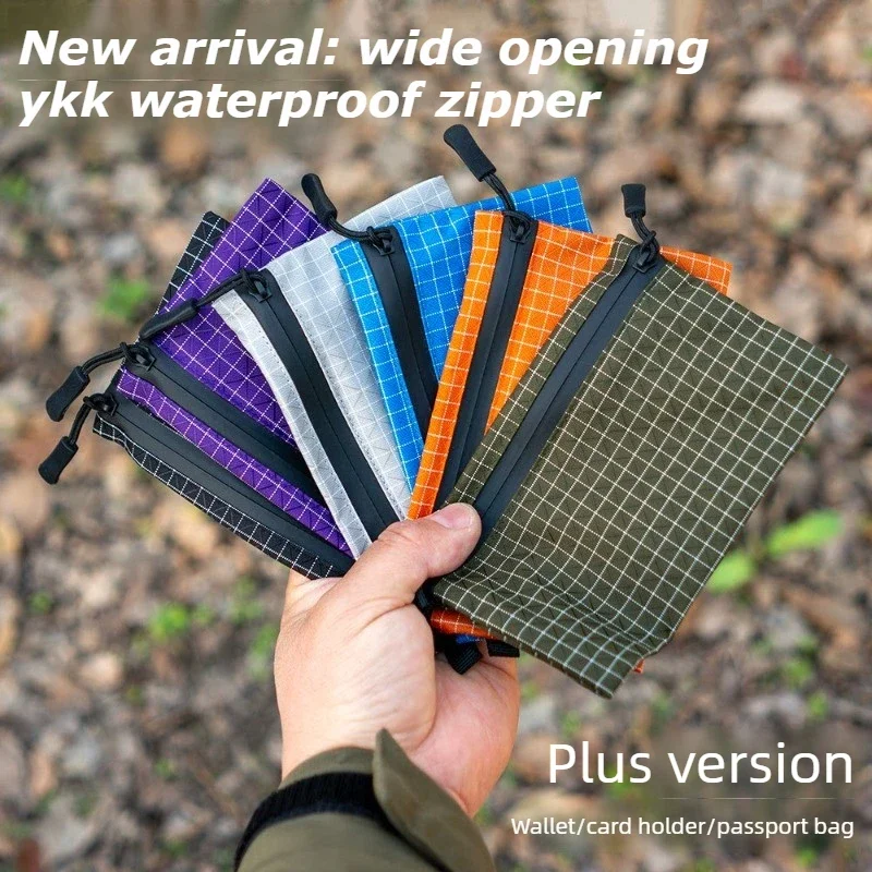 YKK Waterproof Zipper EDC Pouch Lightweight UHMWPE Hanging Wallet Applicable Outdoor Hiking Card Holder with Carabiner 14-18g
YKK Waterproof Zipper EDC Pouch Lightweight UHMWPE Hanging Wallet Applicable Outdoor Hiking Card Holder with Carabiner 14-18g