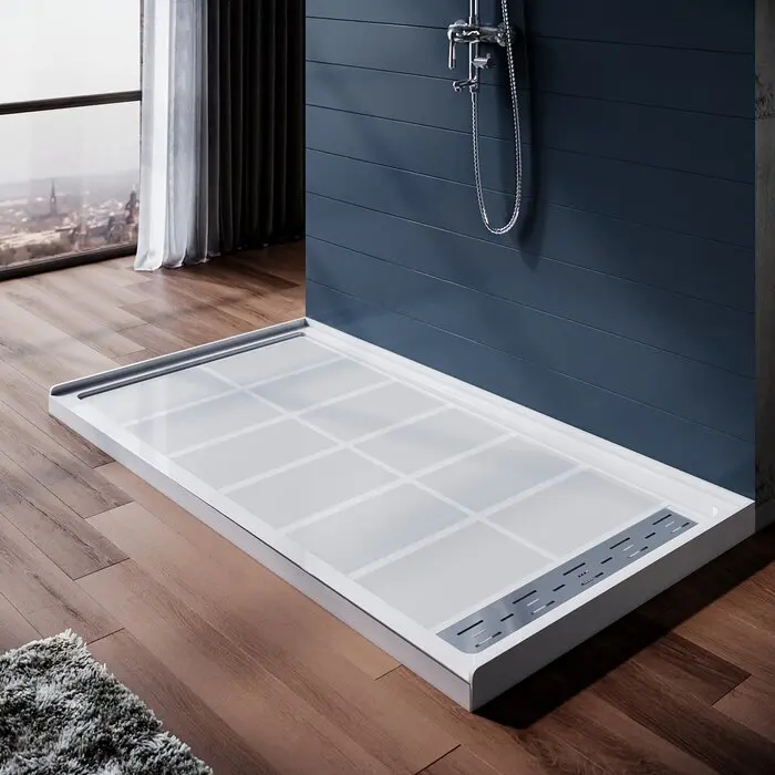 Custom Left Drainstone Resin Shower Base Pan Anti slip Bathroom Rectangle Smc Shower Tray
Custom Left Drainstone Resin Shower Base Pan Anti slip Bathroom Rectangle Smc Shower Tray
