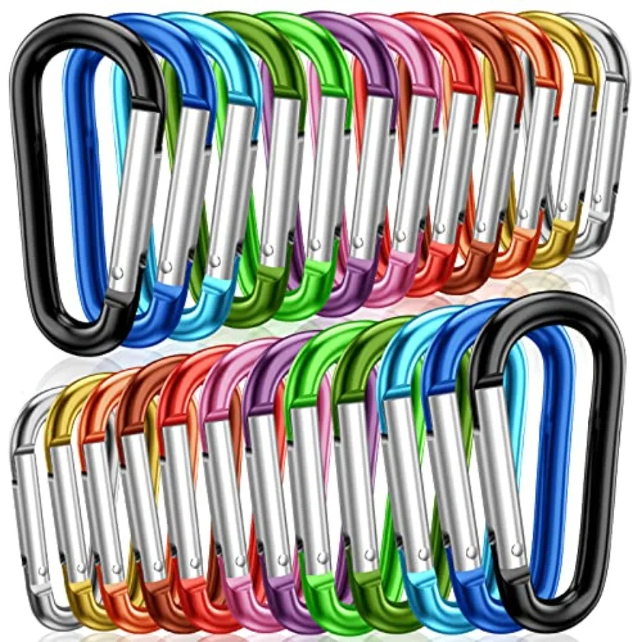 2" Aluminum D Ring Carabiners Clip D Shape Spring Loaded Gate Small Keychain Carabiner Clip Set Outdoor Camping Mini Lock Snap
2" Aluminum D Ring Carabiners Clip D Shape Spring Loaded Gate Small Keychain Carabiner Clip Set Outdoor Camping Mini Lock Snap