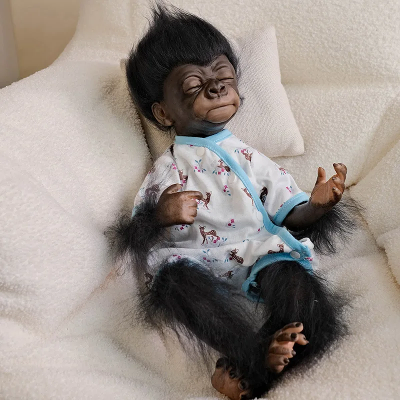 18Inch New Handmade Detailed Paint Reborn Baby Sleeping Monkey Newborn Baby Collectible Art High Quality
18Inch New Handmade Detailed Paint Reborn Baby Sleeping Monkey Newborn Baby Collectible Art High Quality