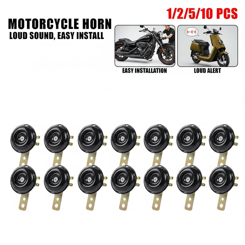 12V Super Loud Waterproof Motorcycle Horn Kit - Electric Speaker for Scooter Motorbikes E-Bikes Mopeds - Horn Accessories
12V Super Loud Waterproof Motorcycle Horn Kit - Electric Speaker for Scooter Motorbikes E-Bikes Mopeds - Horn Accessories