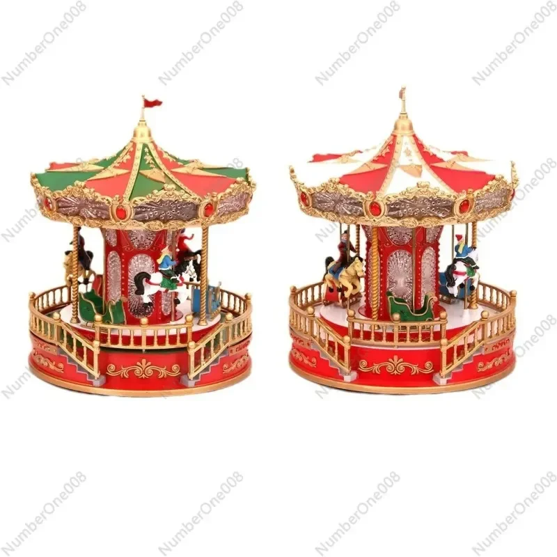Musical Rotating Carousel with LED Lights, Battery Operated Christmas Centerpiece Decorations, Holiday Home Table Ornament Music
Musical Rotating Carousel with LED Lights, Battery Operated Christmas Centerpiece Decorations, Holiday Home Table Ornament Music