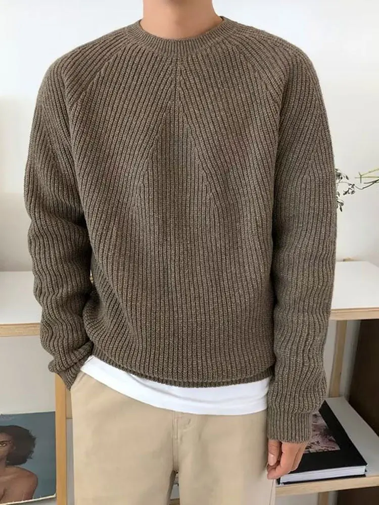 Men's Loose Round Neck Knitted Sweater Trendy Casual Solid Simple Pullover Jumpers Sweaters Unisex Autumn Winter Korean Knitwear
Men's Loose Round Neck Knitted Sweater Trendy Casual Solid Simple Pullover Jumpers Sweaters Unisex Autumn Winter Korean Knitwear