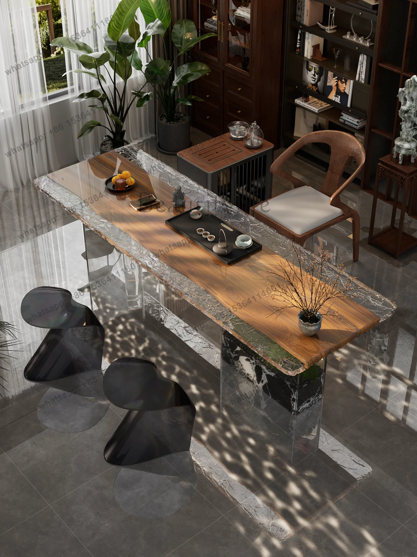 PG light luxury modern new Chinese style natural resin solid wood tea table tea table high-end villa living room tea table
PG light luxury modern new Chinese style natural resin solid wood tea table tea table high-end villa living room tea table
