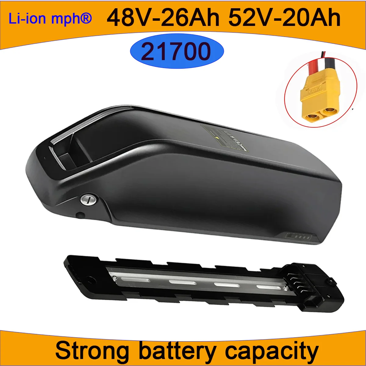 21700 Cell Hailong Downtube Battery Pack Original K80 Built BMS 36V 60Ah For 2000W 1200W 750W 450W 350W motor +Charger
21700 Cell Hailong Downtube Battery Pack Original K80 Built BMS 36V 60Ah For 2000W 1200W 750W 450W 350W motor +Charger