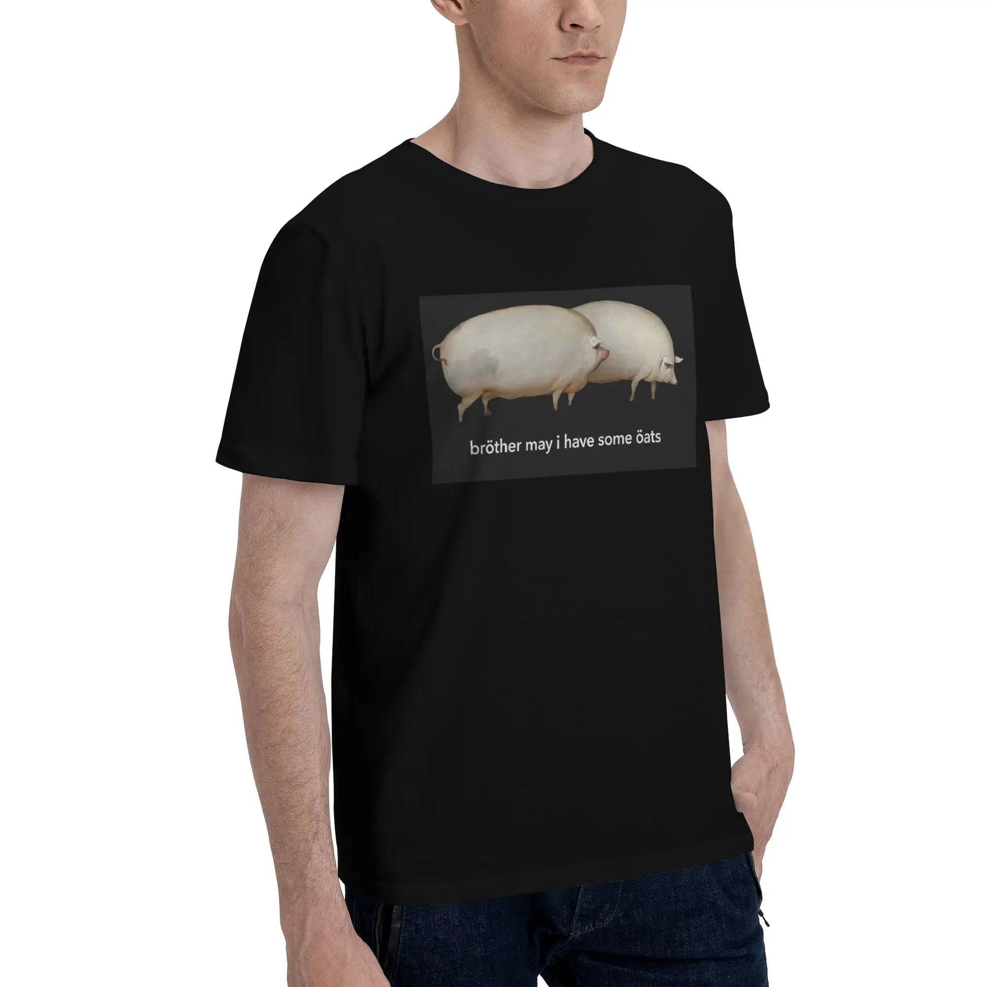 Brother May I Have Some Oats, классическая мужская футболка Mem, футболки больших размеров, мужские хлопковые футболки с круглым вырезом, короткие летние мужские футболки 
Brother May I Have Some Oats, классическая мужская футболка Mem, футболки больших размеров, мужские хлопковые футболки с круглым вырезом, короткие летние мужские футболки