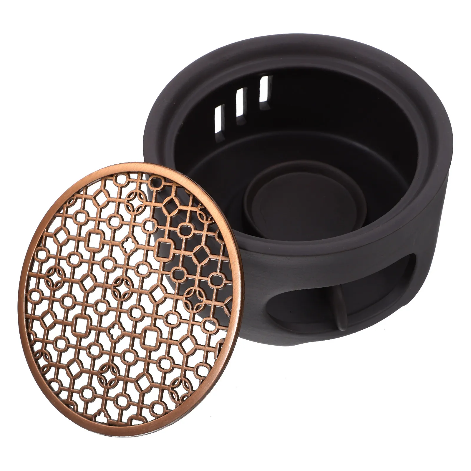 1Set Stainless Steel Tea Warmer Heating Base for Teapot Heater Desktop Home Office Use Hollow Retro Metal Pot Warmer
1Set Stainless Steel Tea Warmer Heating Base for Teapot Heater Desktop Home Office Use Hollow Retro Metal Pot Warmer