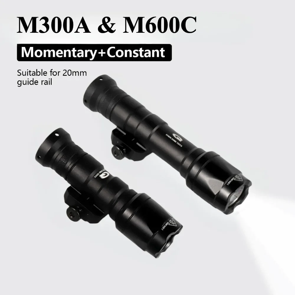 M600C M300A Tactical Airsoft LED Flashlight Scout Light AR15 Rifle LED Spotlight Gun Lamp Fit 20mm Rail for Outdoor Hunting
M600C M300A Tactical Airsoft LED Flashlight Scout Light AR15 Rifle LED Spotlight Gun Lamp Fit 20mm Rail for Outdoor Hunting