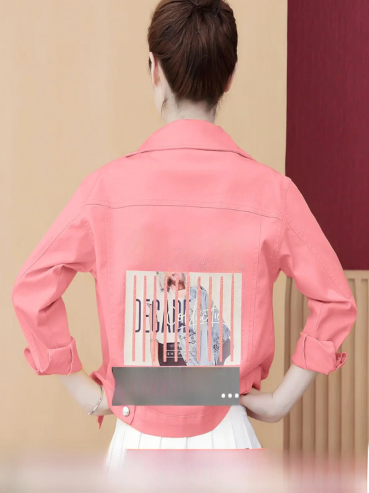 Sweet Candy Colored Denim Jaet for Women Large Size Tagl Casual Commute Sle Collar Button up Loose Fit Diamond Em...
Sweet Candy Colored Denim Jaet for Women Large Size Tagl Casual Commute Sle Collar Button up Loose Fit Diamond Em...