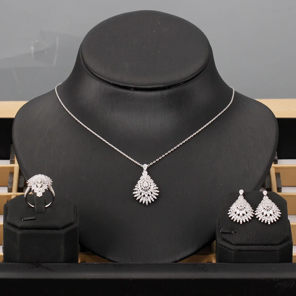 JEWEL модный маленький комплект ювелирных изделий из 3 предметов, ожерелье, серьги, кольцо с кубическим цирконием, романтические свадебные украшения
JEWEL модный маленький комплект ювелирных изделий из 3 предметов, ожерелье, серьги, кольцо с кубическим цирконием, романтические свадебные украшения