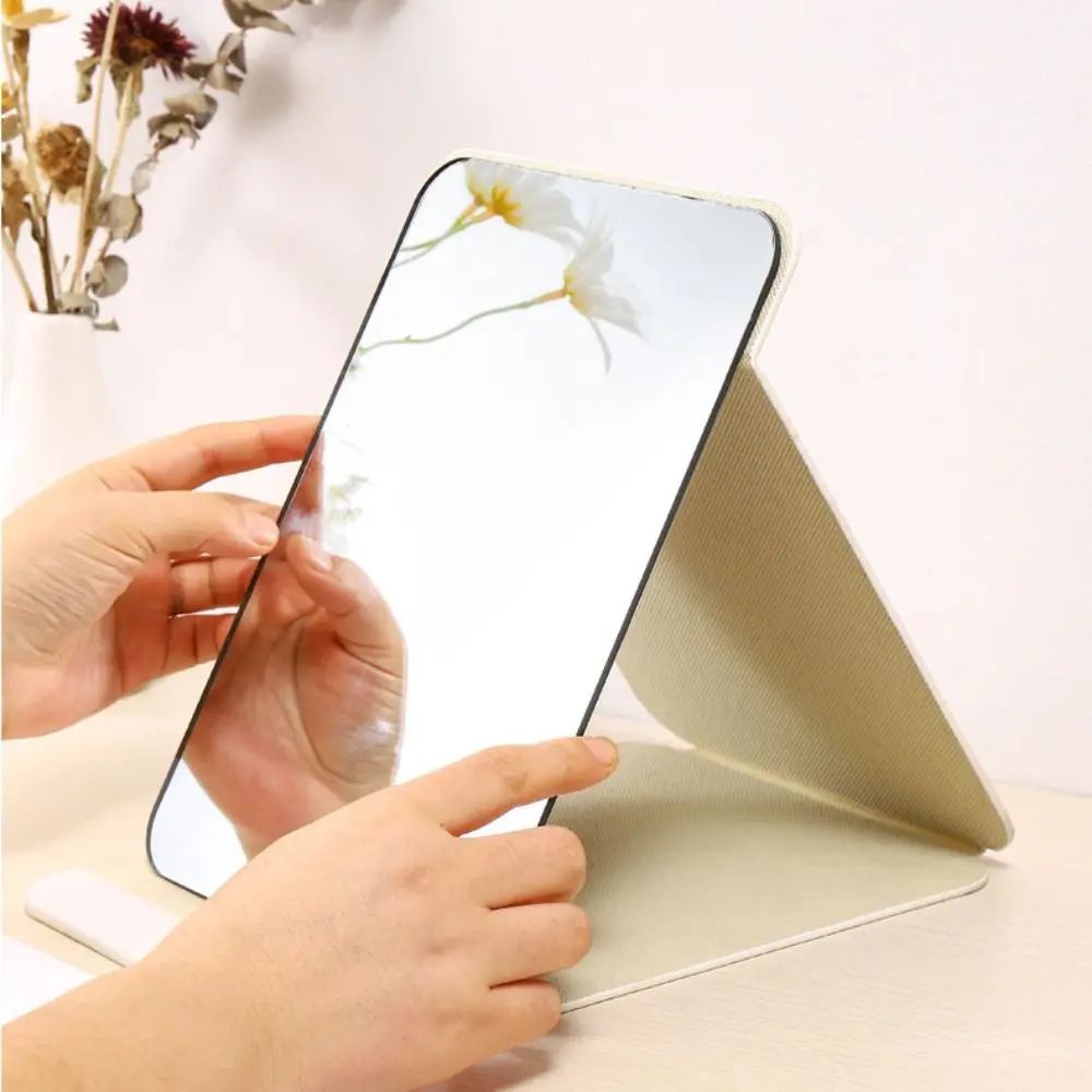 Simple Square Shape Folding Mirror Cosmetic Adjustable Desktop Vanity Mirror PU Leather Portable Table Mirror Make Up
Simple Square Shape Folding Mirror Cosmetic Adjustable Desktop Vanity Mirror PU Leather Portable Table Mirror Make Up