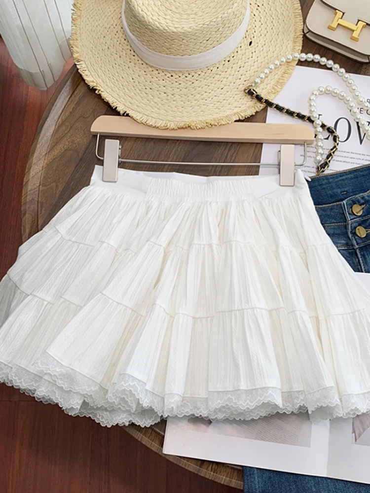 High Waist Lace Trim A-Line Fluffy f Skirt Women Summer New Sle White Cake Skirt Commute Ele Lady High Waist Design
High Waist Lace Trim A-Line Fluffy f Skirt Women Summer New Sle White Cake Skirt Commute Ele Lady High Waist Design