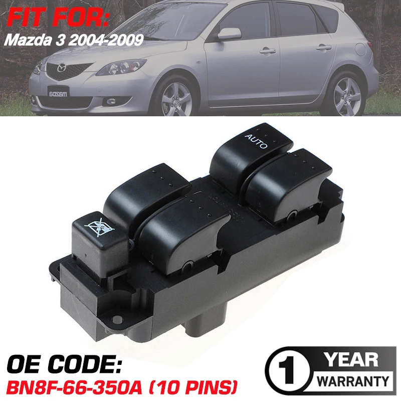 Electric Power Window Lifter Master Control Switch Button BN8F-66-350A For Mazda 3 2004 2005 2006 2007 2008 2009 BN8F66350A
Electric Power Window Lifter Master Control Switch Button BN8F-66-350A For Mazda 3 2004 2005 2006 2007 2008 2009 BN8F66350A