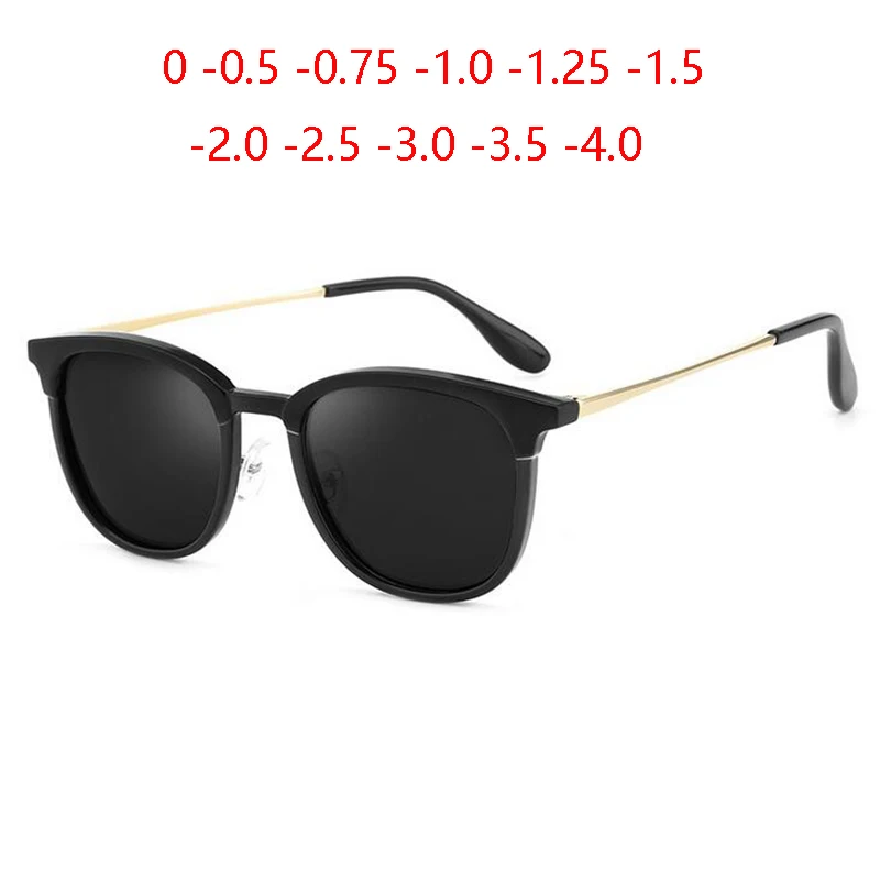 

Retro Minus Lens Prescription Sunglasses Women Polarized Cat Eye Nearsighted Glasses Men SPH 0 -0.5 -0.75 -1.0-1.5 To -6.0