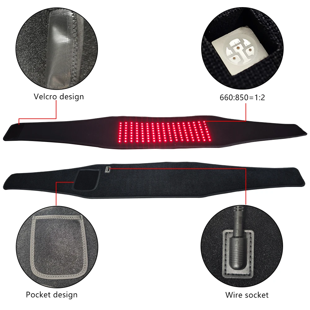 2024 New Arrival 51x7.9inch 660nm 850nm Red Near-infrared Red Light Therapy Belly Pad
2024 New Arrival 51x7.9inch 660nm 850nm Red Near-infrared Red Light Therapy Belly Pad