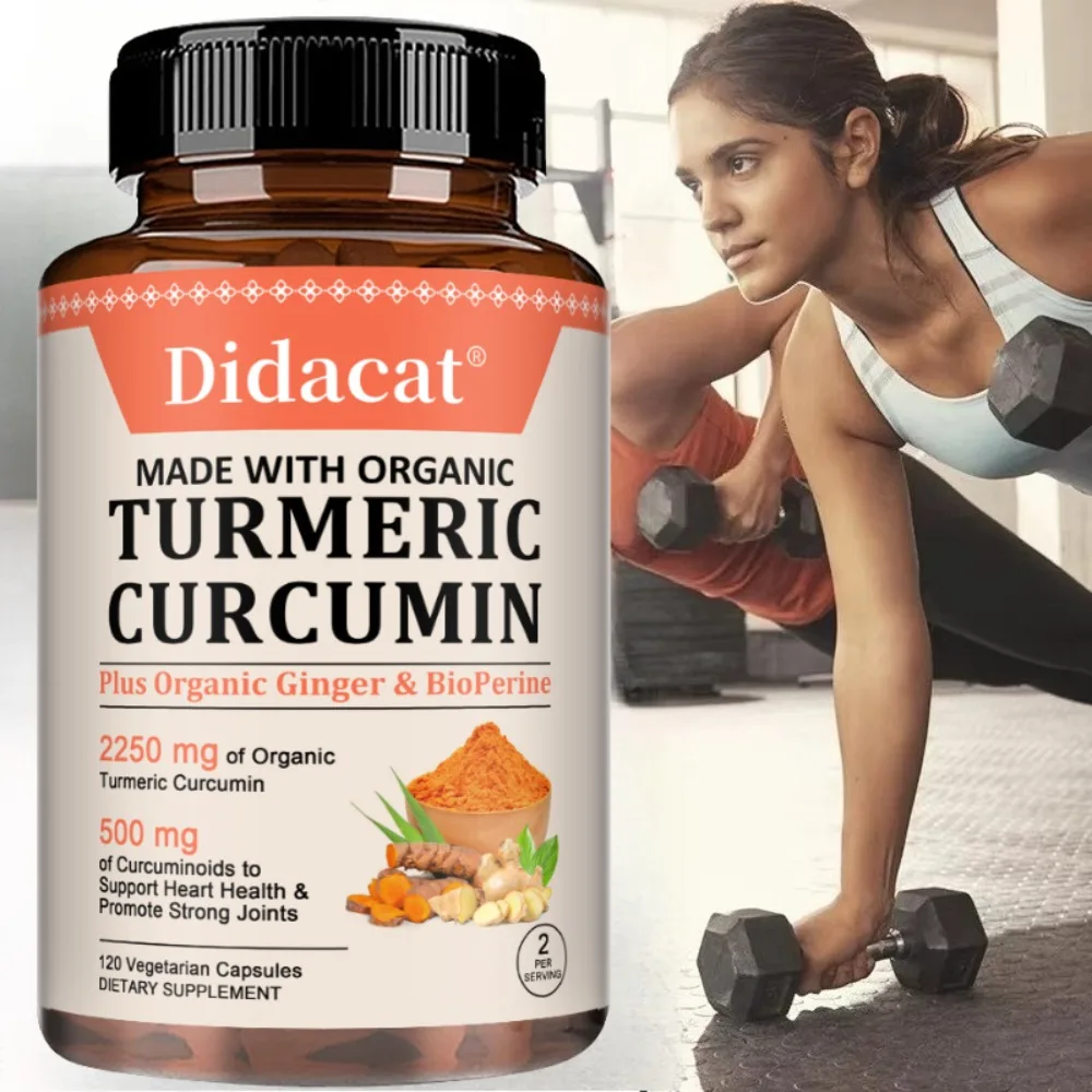 Turmeric Curcumin Capsules - with Black Pepper, Supports Joints, Digestion, Immune Health, Improves Mobility
Turmeric Curcumin Capsules - with Black Pepper, Supports Joints, Digestion, Immune Health, Improves Mobility