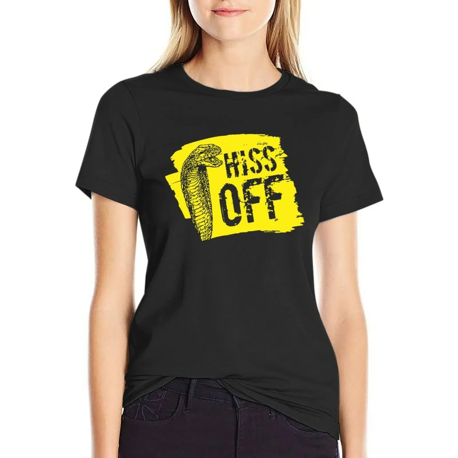 Hiss Off Snake T-Shirt Blouse summer tops Short sleeve tee t-shirt dress for Women plus size sexy
Hiss Off Snake T-Shirt Blouse summer tops Short sleeve tee t-shirt dress for Women plus size sexy