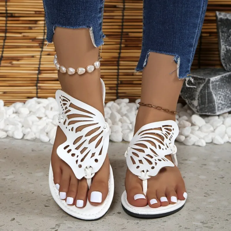 Summer Fashion Women Butterfly Slippers Lightweight Anti Slip Flat Bottom Flip Flops Outdoor Beach Casual Slides Women Slippers
Summer Fashion Women Butterfly Slippers Lightweight Anti Slip Flat Bottom Flip Flops Outdoor Beach Casual Slides Women Slippers