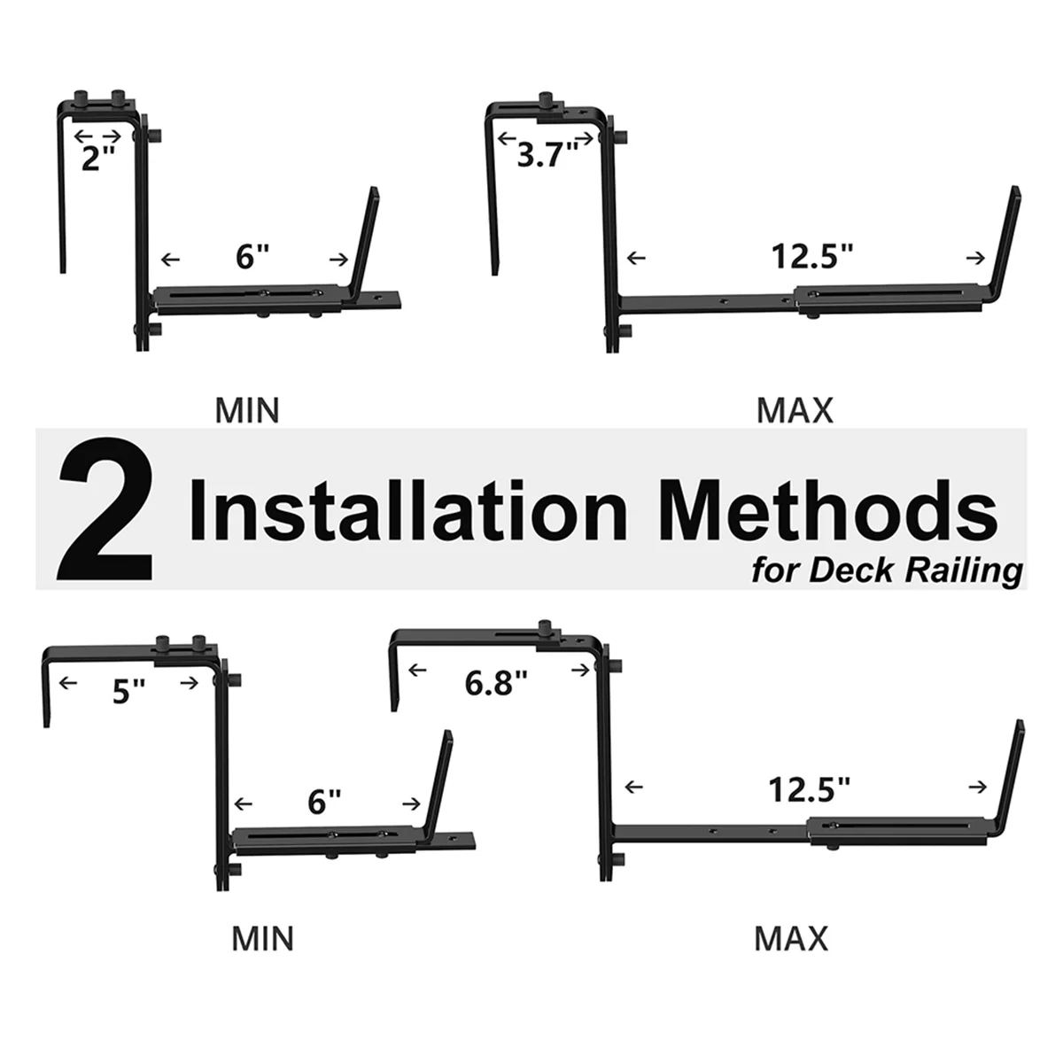 HOT!4PCS Adjustable Planter Box Bracket (6 to 12.5 Inches) for Flower Box Holders, Window Boxes PlantersHooks, Wall
HOT!4PCS Adjustable Planter Box Bracket (6 to 12.5 Inches) for Flower Box Holders, Window Boxes PlantersHooks, Wall
