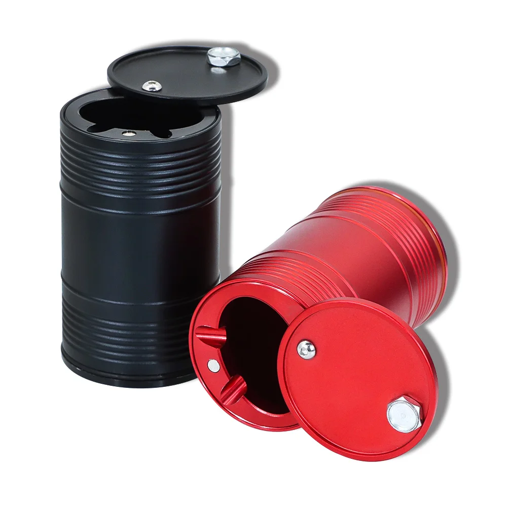 Metal Car Ashtray Garbage Coin Storage Container Oil Barrel Shape Creative Fashion Aluminum Alloy Portable Ashtrays Accessories
Metal Car Ashtray Garbage Coin Storage Container Oil Barrel Shape Creative Fashion Aluminum Alloy Portable Ashtrays Accessories