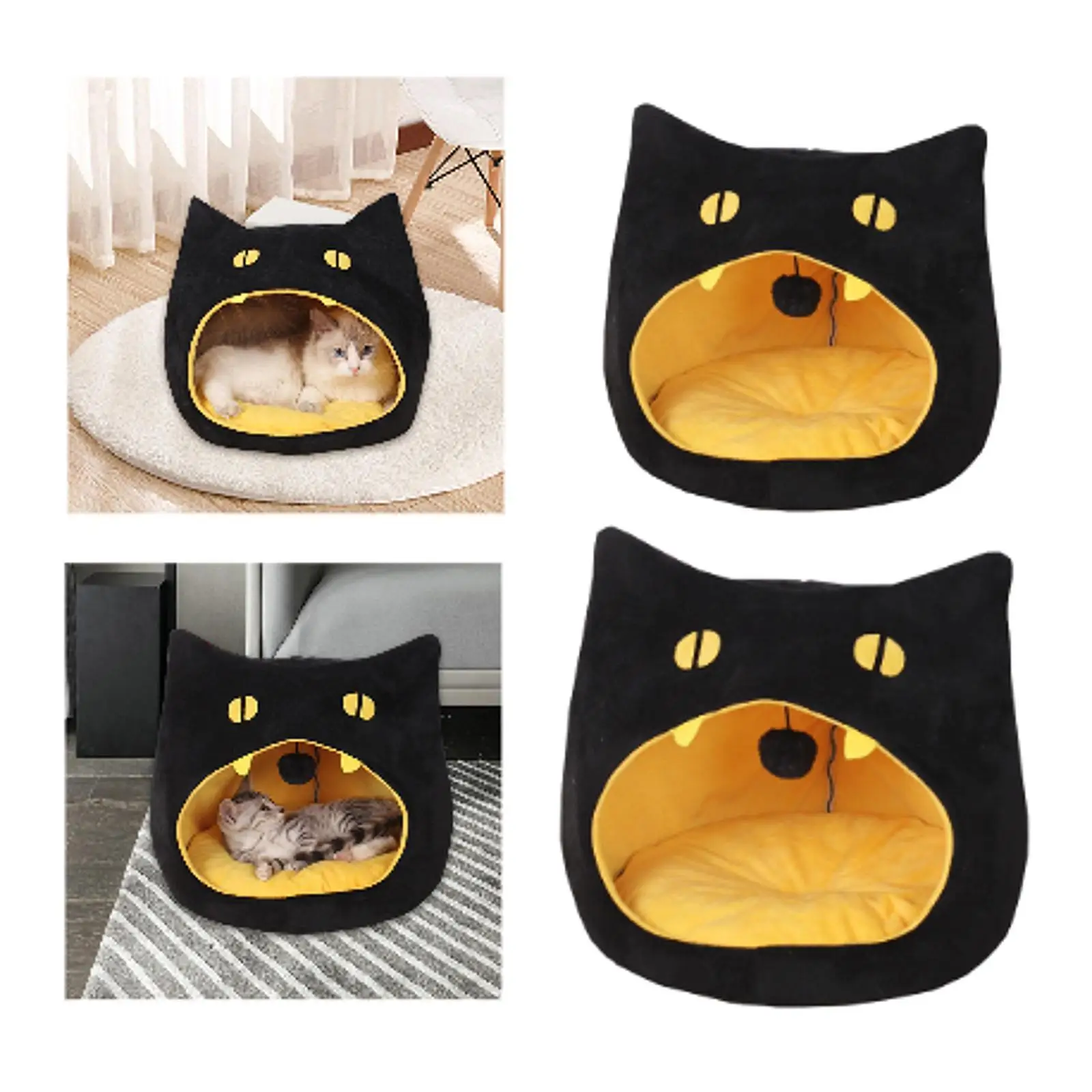 Semi Enclosed Pet Cat Nest Cats Padded Cushion Soft AntiSlip Botto Pets Cave Bed Cat House for Kitten Cats Hamster Guinea Pig
Semi Enclosed Pet Cat Nest Cats Padded Cushion Soft AntiSlip Botto Pets Cave Bed Cat House for Kitten Cats Hamster Guinea Pig