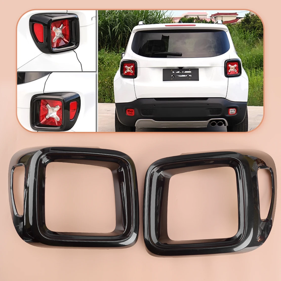 1 пара накладок на задние левые и правые задние фонари, рамки, черный АБС-пластик, подходит для Jeep Renegade 2015 2016 2017 2018
1 пара накладок на задние левые и правые задние фонари, рамки, черный АБС-пластик, подходит для Jeep Renegade 2015 2016 2017 2018