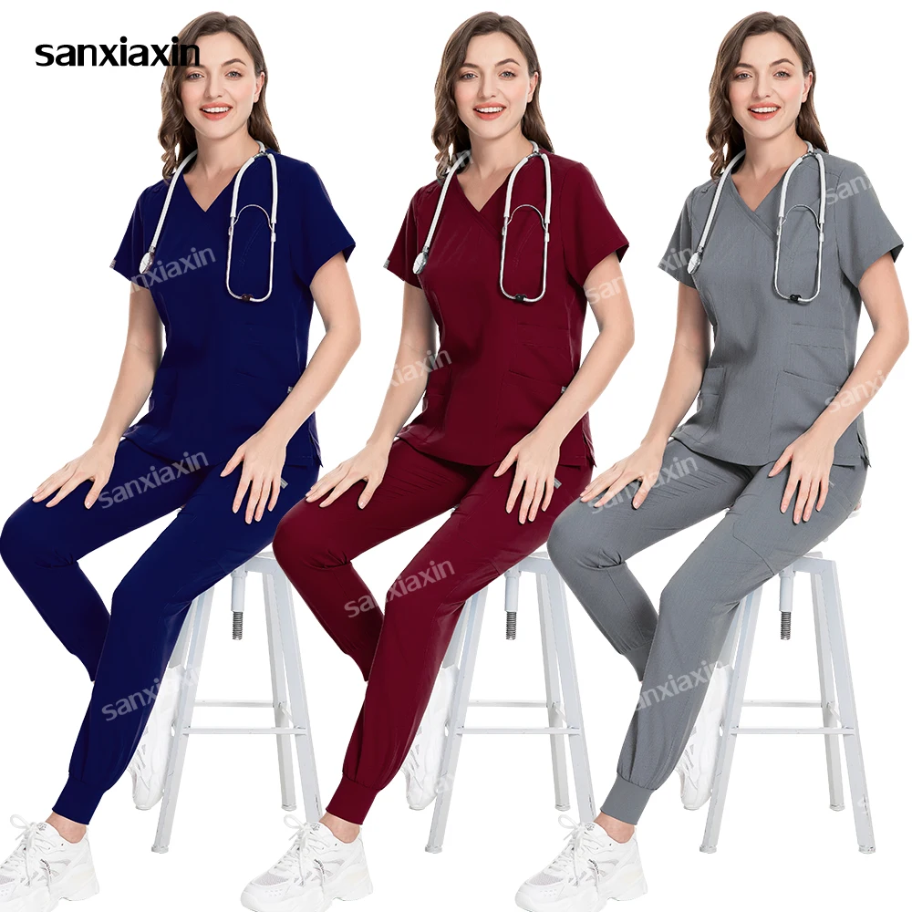 High Quality Medical Unfiorms Women Scrub Top Pants Hospital Nursing Clothes Lab Set Surgery Dental Clinic Beauty Salon Workwear
High Quality Medical Unfiorms Women Scrub Top Pants Hospital Nursing Clothes Lab Set Surgery Dental Clinic Beauty Salon Workwear