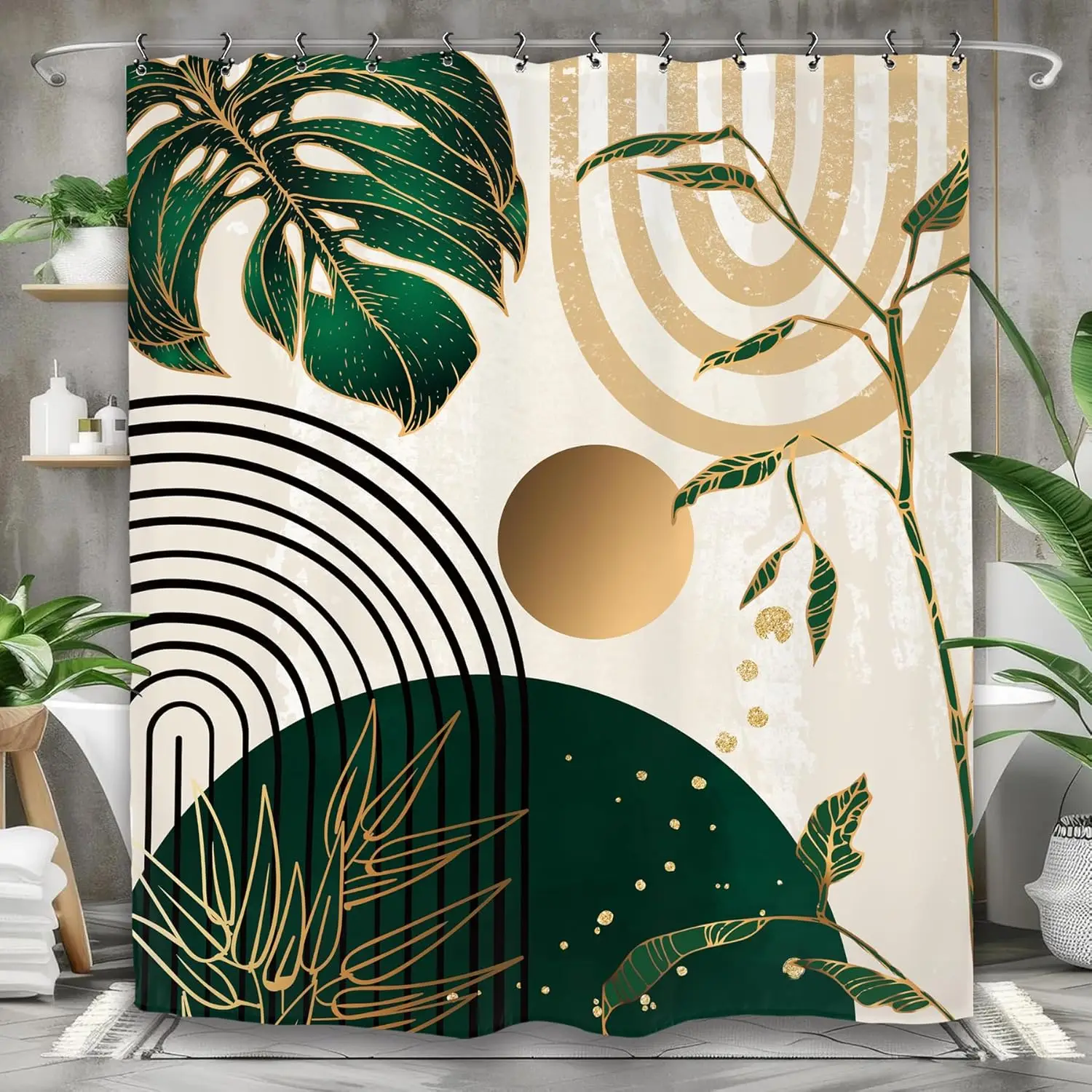 Абстрактная изумрудно-зеленая занавеска для душа для ванной комнаты, 60 Вт на 71 часов, минималистичный винтажный тканевый крючок с листьями, водонепроницаемый декор
Абстрактная изумрудно-зеленая занавеска для душа для ванной комнаты, 60 Вт на 71 часов, минималистичный винтажный тканевый крючок с листьями, водонепроницаемый декор