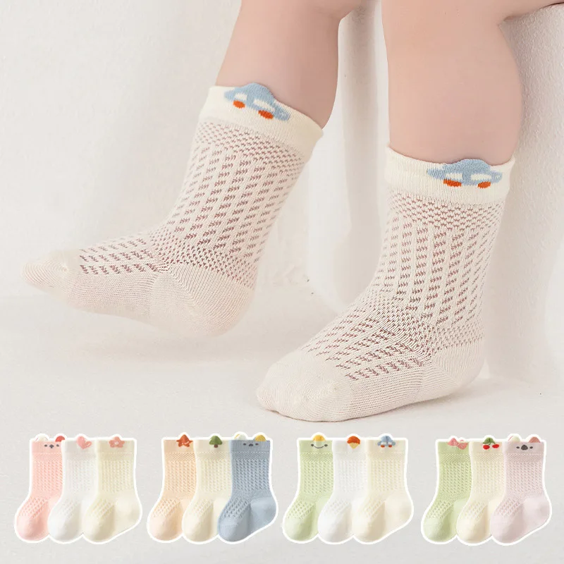 3Pair Summer Baby Mesh Socks Thin Breathable Kids Cotton Sock Cute Cartoon Toddler Middle Tube Socks 0-5Year Boys Girls Footwear
3Pair Summer Baby Mesh Socks Thin Breathable Kids Cotton Sock Cute Cartoon Toddler Middle Tube Socks 0-5Year Boys Girls Footwear