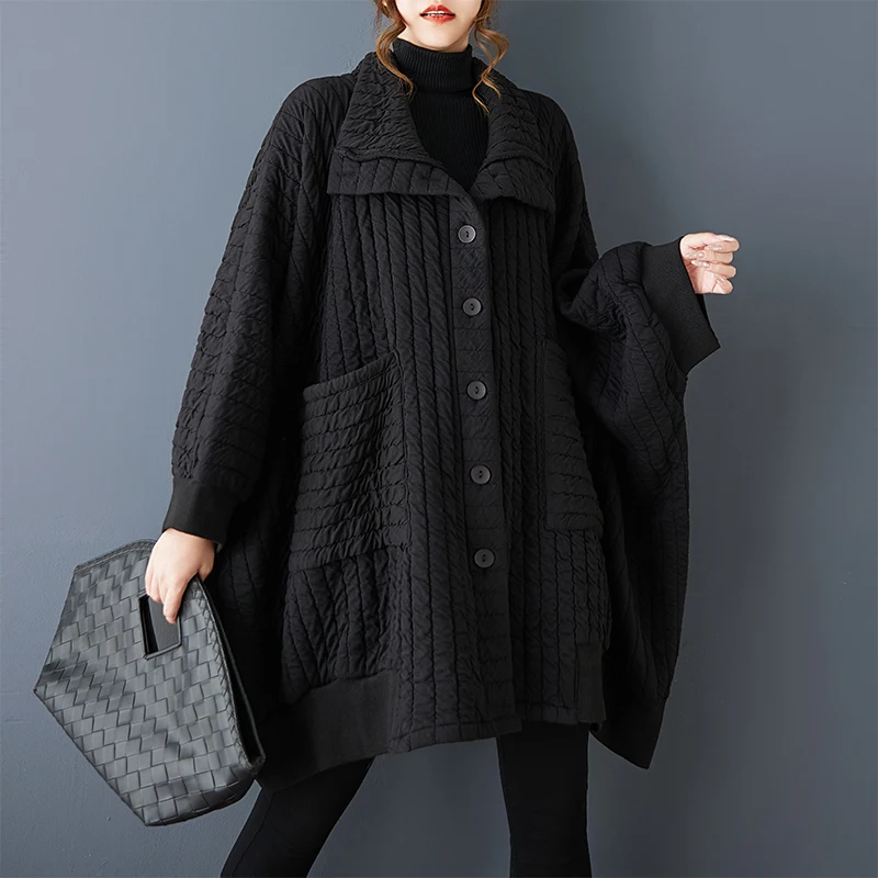 SuperAen оверсайз повседневное модное свободное пальто черное весенне-осеннее новое пальто в корейском стиле с рукавами «летучая мышь»
SuperAen оверсайз повседневное модное свободное пальто черное весенне-осеннее новое пальто в корейском стиле с рукавами «летучая мышь»