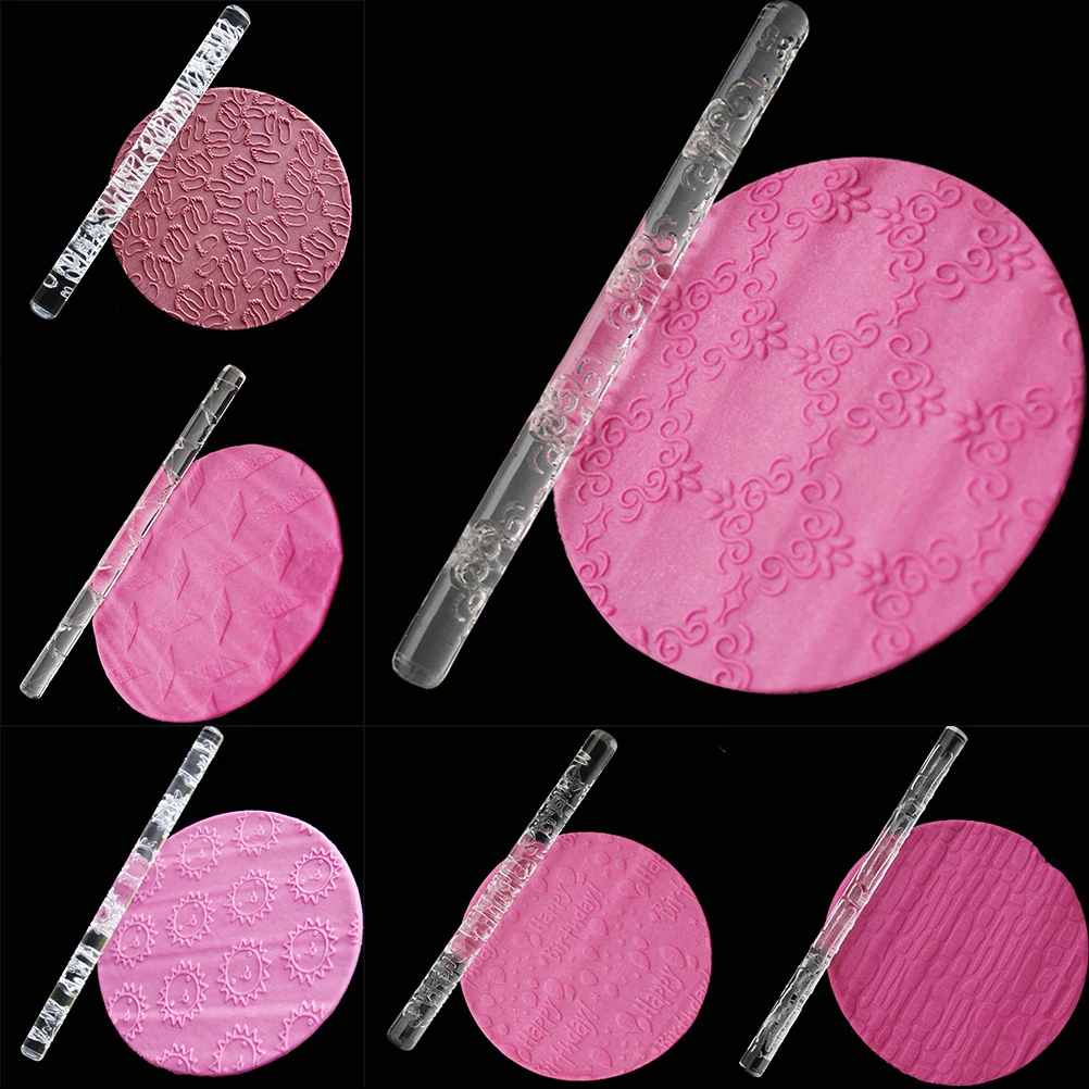 15Styles Acrylic Rolling Pin Designed Fondant Cake Impression Rolling Pin Pastry Roller Embossing Baking Tools
15Styles Acrylic Rolling Pin Designed Fondant Cake Impression Rolling Pin Pastry Roller Embossing Baking Tools