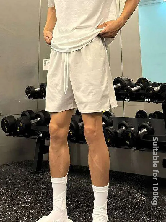 American Style Fitness Shorts Casual Lazy Style Set Men Summer Ice Silk Quick Dry Running Four Five Split Pants Youth Fashion
American Style Fitness Shorts Casual Lazy Style Set Men Summer Ice Silk Quick Dry Running Four Five Split Pants Youth Fashion